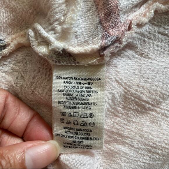 Free People Swing Dress Orchid Pink Floral Tunic Boho Chic Rayon w/Pockets Small - Picture 12 of 15